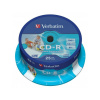 Verbatim CD-R, 43439, DataLife PLUS, 25-pack, 700MB, Super Azo, 52x, 80min., 12cm, Wide Printable, cake box
