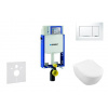 Geberit Kombifix - Modul na závesné WC s tlačidlom Sigma30, biela/lesklý chróm + Villeroy Boch - WC a doska, DirectFlush, SoftClose, CeramicPlus 110.302.00.5 NI5