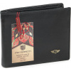 Peterson Pánska čierna kožená peňaženka W025 PTN 304 2-1-1 BLACK ONE SIZE
