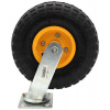 Nafukovacie koleso s ložiskami pre vozíky, priemer 270 mm, šírka 80 mm, otočné, XL-TOOLS
