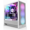 NZXT case H5 Flow RGB / 360 mm RGB core fan / mesh / White CC-H52FW-R1