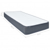 vidaXL Matrac na posteľ boxspring 200x90x20 cm - Biela - 49923-5117