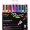 POSCA akrylový popisovač PC-5M - stredne jemný hrot - 1,8 - 2,5 mm - 8 ks súprava - pastelové farby