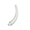 40379 White Dinosaur Tail End Section / Horn (Bílá koncovka dinosauřího ocasu / roh)
