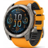 GARMIN FENIX 8 51mm AMOLED Sapphire Titanium / Orange Band 010-02905-11 - oficiální česká distribuce - dodáváme včetně voucheru turistické mapy TOPO Czech PRO