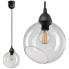 Závesná lampa luster sklenená guľa priehľadná (Závesná lampa luster sklenená guľa priehľadná)
