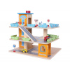 ECO TOYS dřevěná parkovací garáž s výtahem