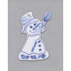 Cibulák – Vianočná ozdoba – snehuliak 7,7 cm – originál cibuľový porcelán 1. akosť