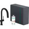 Hansgrohe Aqittura M91, sodaSystem 210, vyťahovací výtok, 1jet, sBox, matná čierna, HAN-76836670