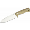 LionSteel T6 3V CVG taktický nôž 14,8 cm, Stonewash, zelená, Micarta monoblok, puzdro Kydex