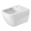Duravit Happy D.2 - Závesné WC, Rimless, HygieneGlaze, biela 2222092000