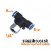 Airbrush T rozvádzač vzduchu 1/4