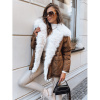 BRILLIANCE dámska oversize zimná bunda, camel (ty3910) Green Camo L