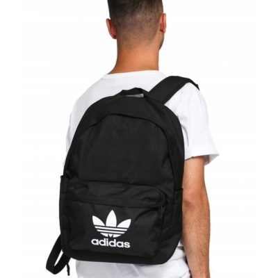 Single -Chamber School Batoh Adidas White, Black 24 L (Adidas Originals Backpack logo A4 Bag pre darček)