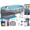 Obdĺžnikový rámový bazén Bestway 488 x 305 cm (Rám záhradný bazén 488x305x107 Bestway 56448 Set 15v1 MODEL 2025)