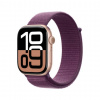 Apple Watch Series 10 42 mm Cellular ružovo zlatý hliník so slivkovým prevliekacím remienkom MWXC3QC/A