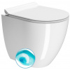 PURA WC misa stojaca, Swirlflush, 36x50cm, spodný/zadný odpad, biela ExtraGlaze