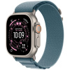 Apple Watch Ultra 3 GPS + Cellular 49mm Natural Titanium Case with Light Blue Alpine Loop - Large MEWP4QC/A