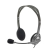 Logitech 981-000271 slúchadlo / náhlavná súprava Slúchadlá s mikrofónom Kábel Pres hlavu Kancelária / call centrum Šedá, Tmavo šedá (981-000271)