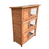 Drevená králikáreň NICE, 915x450x1520 mm