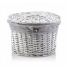 Kôš, košík - Biely prúžok (Will Wicker Case Oval prúdi)