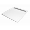 AQUATEK LEVEL 90 x 90cm štvorcová sprchová vanička, liaty mramor, biela, LEVEL90SQ