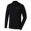 Pánske merino tričko Husky MEROW ZIP M black, veľkosť L