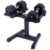 Nastaviteľné činky so stojanom TRINFIT OctaBlock 2x 32 kg čierne