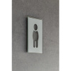 Štítok na dvere piktogram WC ,v x š 148 x 105 mm, samolepiaci