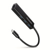 Rozbočovač AXAGON, 3x USB-A Gigabit Ethernet, kovový (HMC-GL3A)
