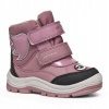 GEOX Detské zateplené čižmy na suchý zips Dark Pink B463WA 054FU C8006 veľkosť 25
