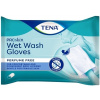 TENA Vlhčené rukavice na umývanie wet wash gloves, neparfumované 8 ks