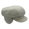8-dielna biela dámska bekovka od Mayser - Camila Newsboy Cap - ušné klapky Veľkosť: 59 cm (L)