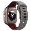 AppleMix Remienok KALEBOL pre Apple Watch 49 mm / 46 mm / 45 mm / 44 mm / 42 mm - silikónový - sivý