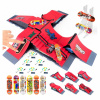 SET FINGERBOARD SKATEPARK 6v1 DETI 6 RAMP + 6 SKATEBOARDOV + PODSTAVKA