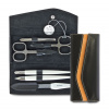 Manikúra sada v puzdre 6 dielna čierna koža Nippes Solingen