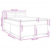vidaXL Boxspring posteľ s matracom biela 160x200 cm umelá koža - Biela - 97188-210255
