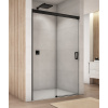 SANSWISS CADURA BLACK CAS2 150cm ľavé dvere do niky alebo do kombinácie / sprchový kút rohový, profil čierny - 07 – sklo číre