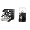 Rocket Espresso Appartamento TCA, black/black + Eureka Mignon Specialita, CR black