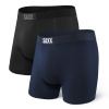 Pánske boxerky Saxx Ultra Super Soft Boxer Brief Fly 2Pk Black/Navy Xxl