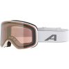 ALPINA Lyžiarske okuliare SLOPE white matt Q-LITE gold