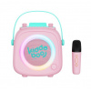 Bluetooth Karaoke set mikrofón a reproduktor KidsVoice Pink