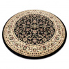 Eoshop Koberec ROYAL ADR model 1745 černý (Velikost: kruh 200 cm)
