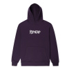 RIPNDIP mikina Rubber Logo Hoodie - Purple Veľkosť: L