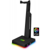 CONNECT IT NEO Stand-It RGB stojan na slúchadlá + rozbočovač USB, čierny CHX-3590-BK Connect IT