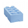 LEGO box na svačinu 100 x 200 x 75 mm - světle modrá