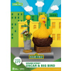 Beast Kingdom Toys Sesame Street D-Stage PVC soška Oscar a Big Bird 12 cm