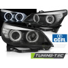 SVETLOMETY ANGEL EYES CCFL ČIERNE LED INDIKÁTOR pre BMW E60/E61 03-07