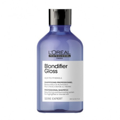 L'Oréal Professionnel Serie Expert Blondifier Gloss Professional Shampoo 300 ml - Rozjasňujúci šampón pre blond vlasy