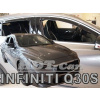 Deflektory - Protiprievanové plexi Infiniti Q30S 5D 2015 - 2019 (+zadné)